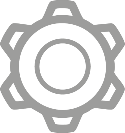 Zahnrad Icon grau PNG